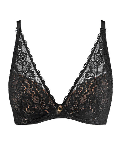 Aubade Rosessence Scarf Push up Bra Black