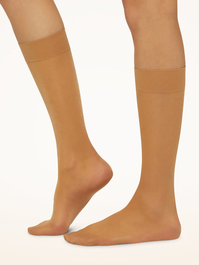 Wolford Knee-highs 3 for 2 Satin touch 20 Gobi