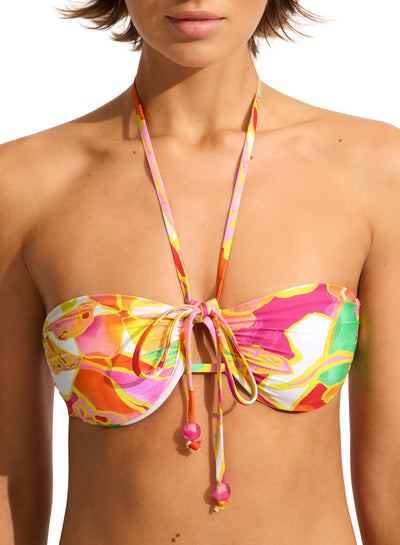 Seafolly Wonderland Gathered bustier bra