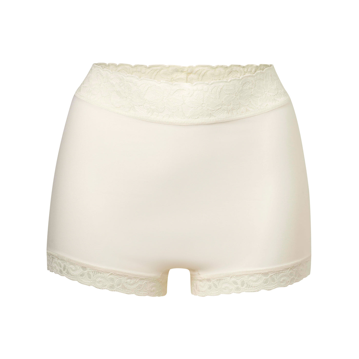 Avet Shortstrosa med hög midja och spets Champagne