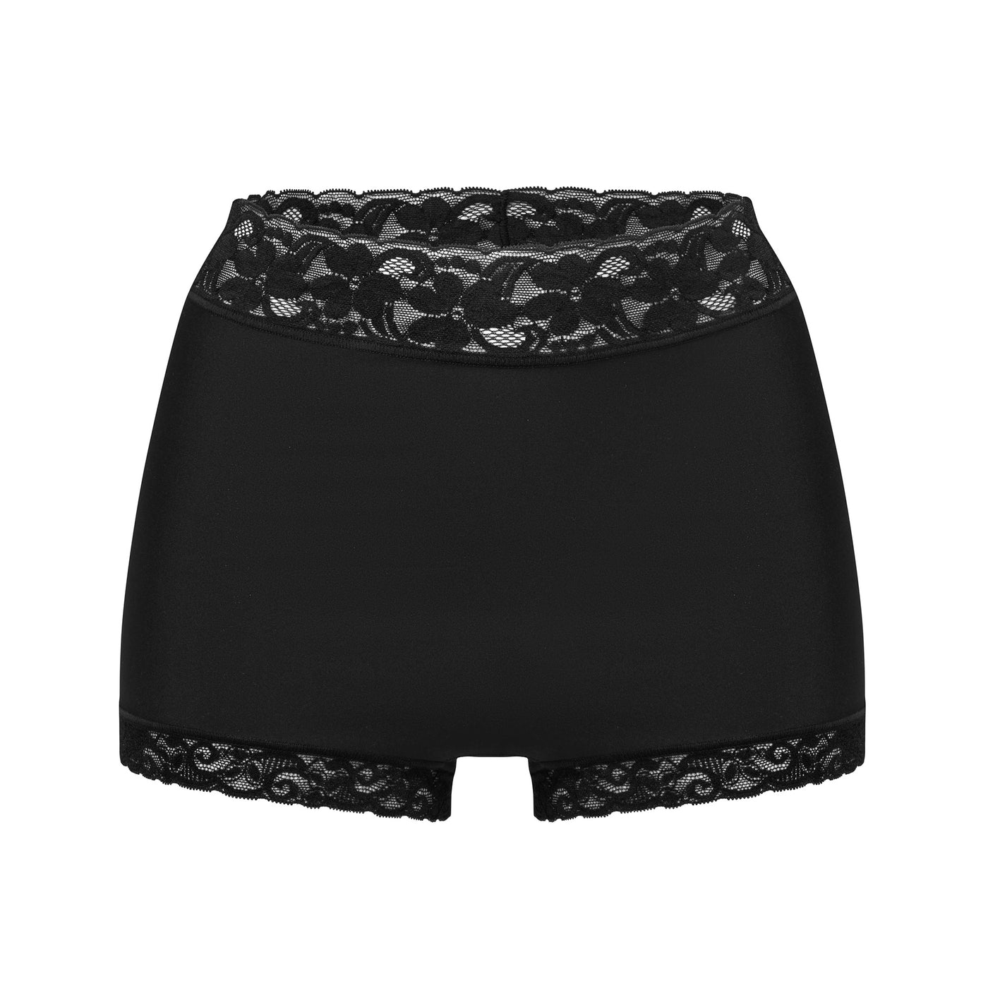 Avet Shortstrosa med hög midja och spets Black