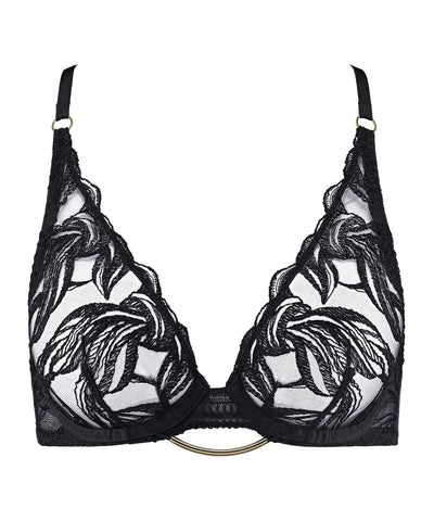 Aubade Into the groove Underwired triangle Bra Black