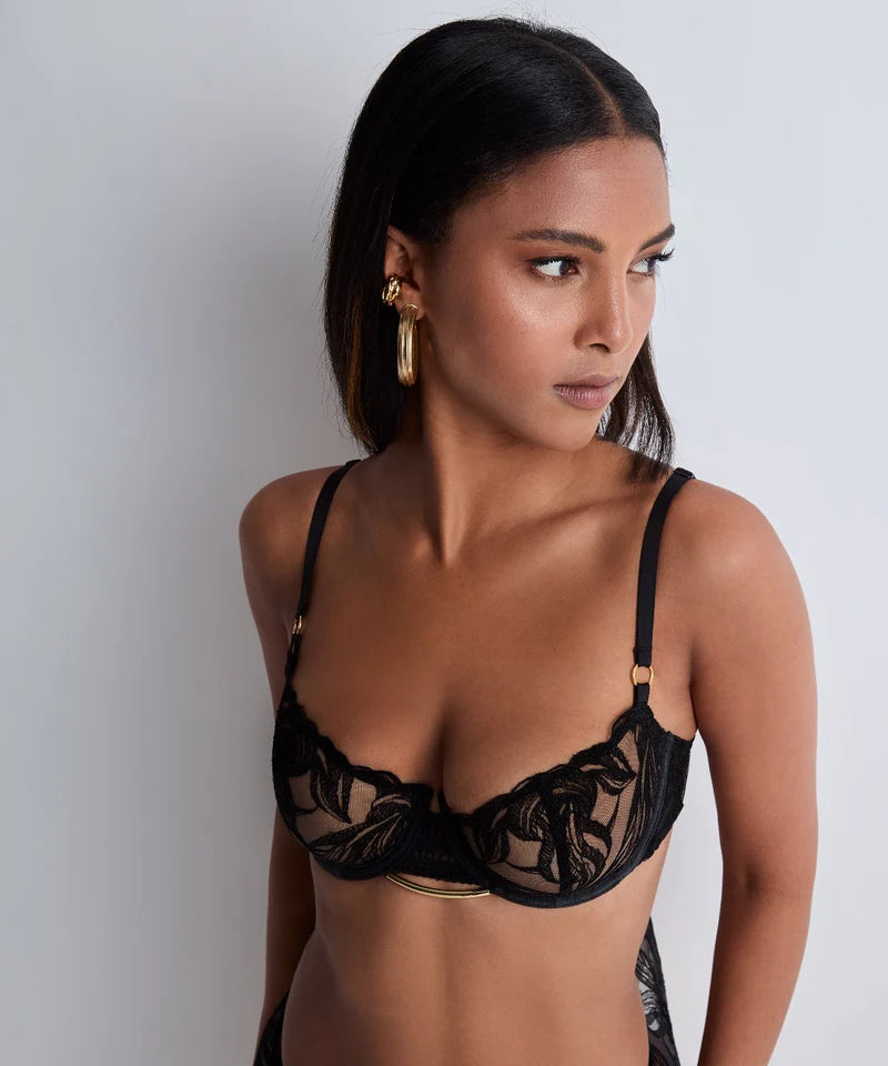 Aubade Into the groove Half Cup Bra Black
