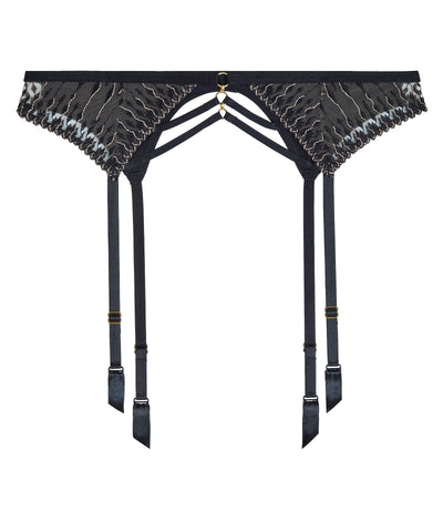 Aubade Voodoo Kiss Suspender Belt Millenium Black