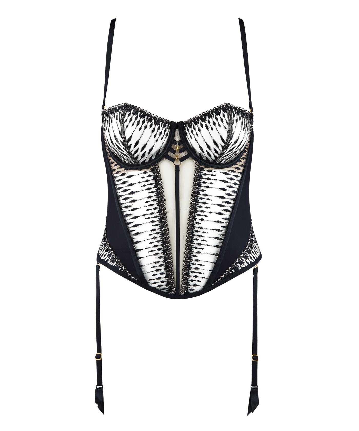 Aubade Voodoo Kiss Underwire Basque Millenium Black