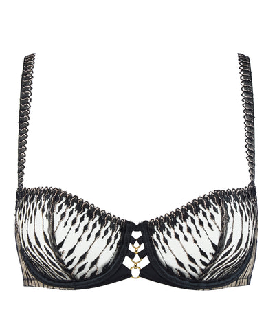 Aubade Voodoo Kiss Half cup Bra Millenium Black