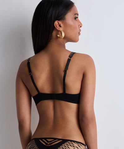 Aubade Voodoo Kiss Half cup Bra Millenium Black