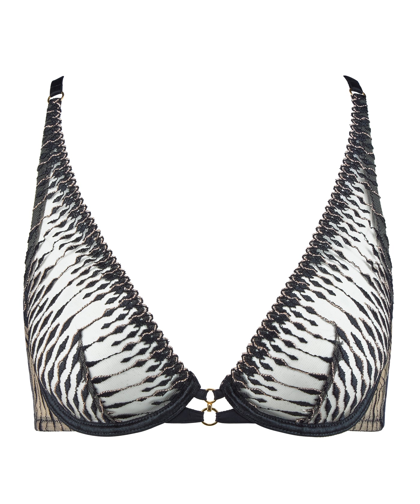 Aubade Voodoo Kiss Triangle Bra Millenium Black