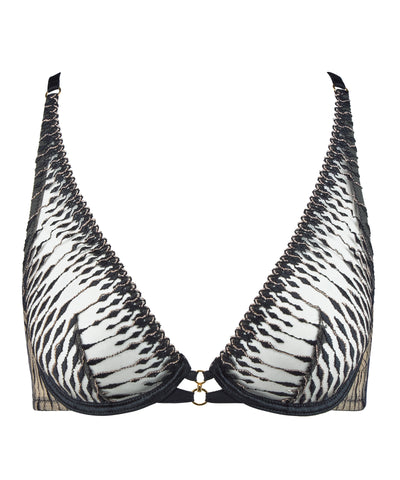 Aubade Voodoo Kiss Triangle Bra Millenium Black