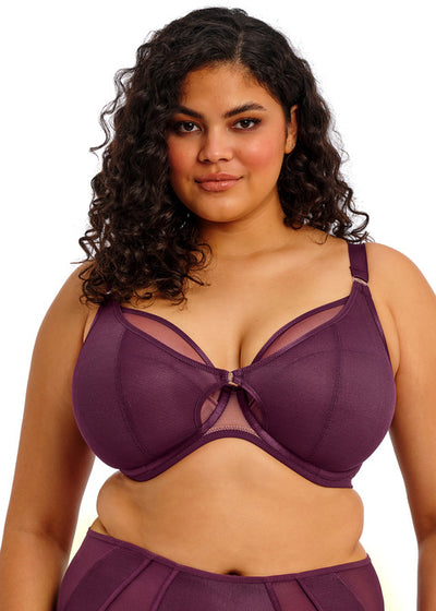 Elomi Kintai Plunge Bra Blackberry