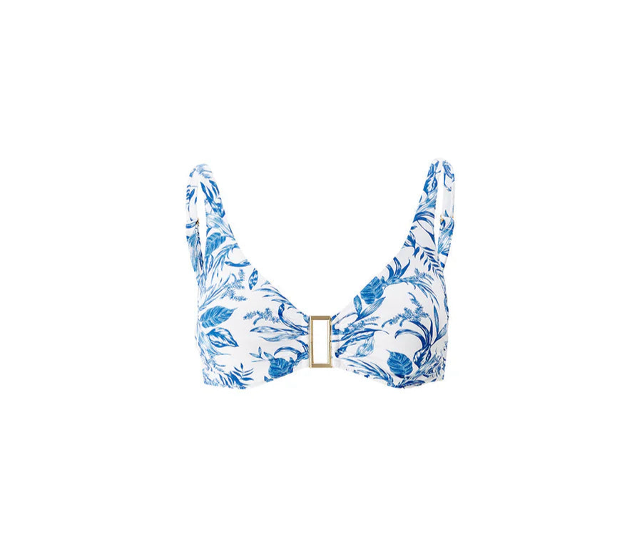 Melissa Odabash Bel air bikini Blue leaf