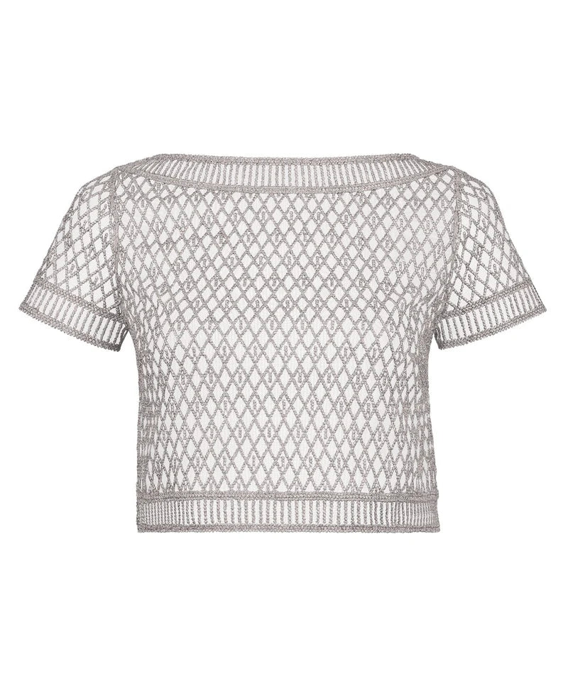 Aubade Stardust dream Sleeve top Cosmos Silver