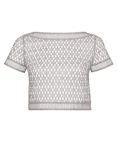 Aubade Stardust dream Sleeve top Cosmos Silver