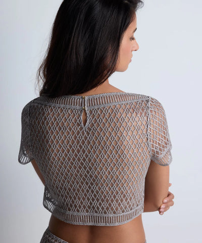 Aubade Stardust dream Sleeve top Cosmos Silver