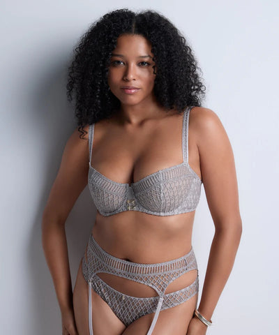 Aubade Stardust Dream Balcony bra Cosmos Silver