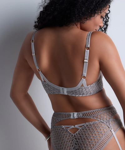 Aubade Stardust Dream Balcony bra Cosmos Silver