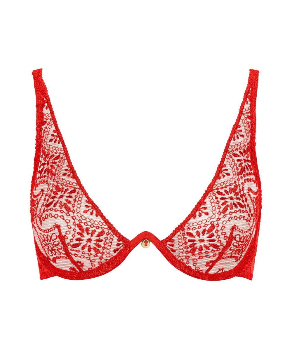 Aubade Losing My Mind Single wire triangle bra Chili