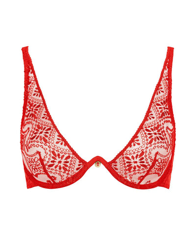 Aubade Losing My Mind Single wire triangle bra Chili