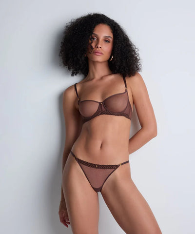 Aubade Sheer Emotion Hipster brief Sepia