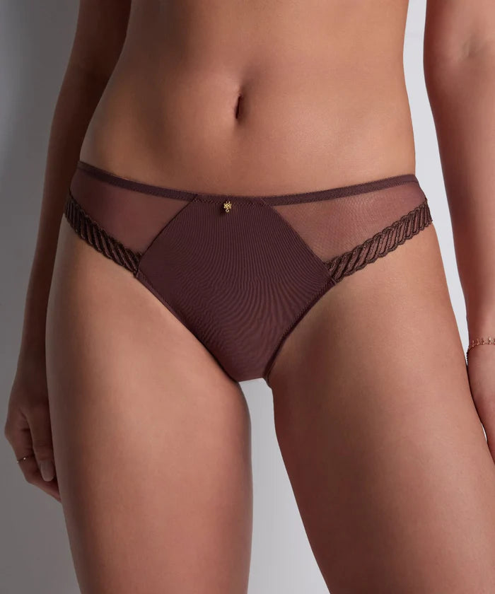 Aubade Sheer Emotion Brazilian brief Sepia