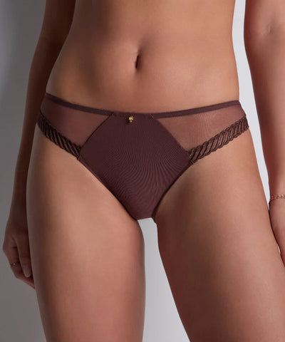 Aubade Sheer Emotion Brazilian brief Sepia