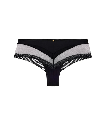 Aubade Sheer Emotion Cheeky Brief Black