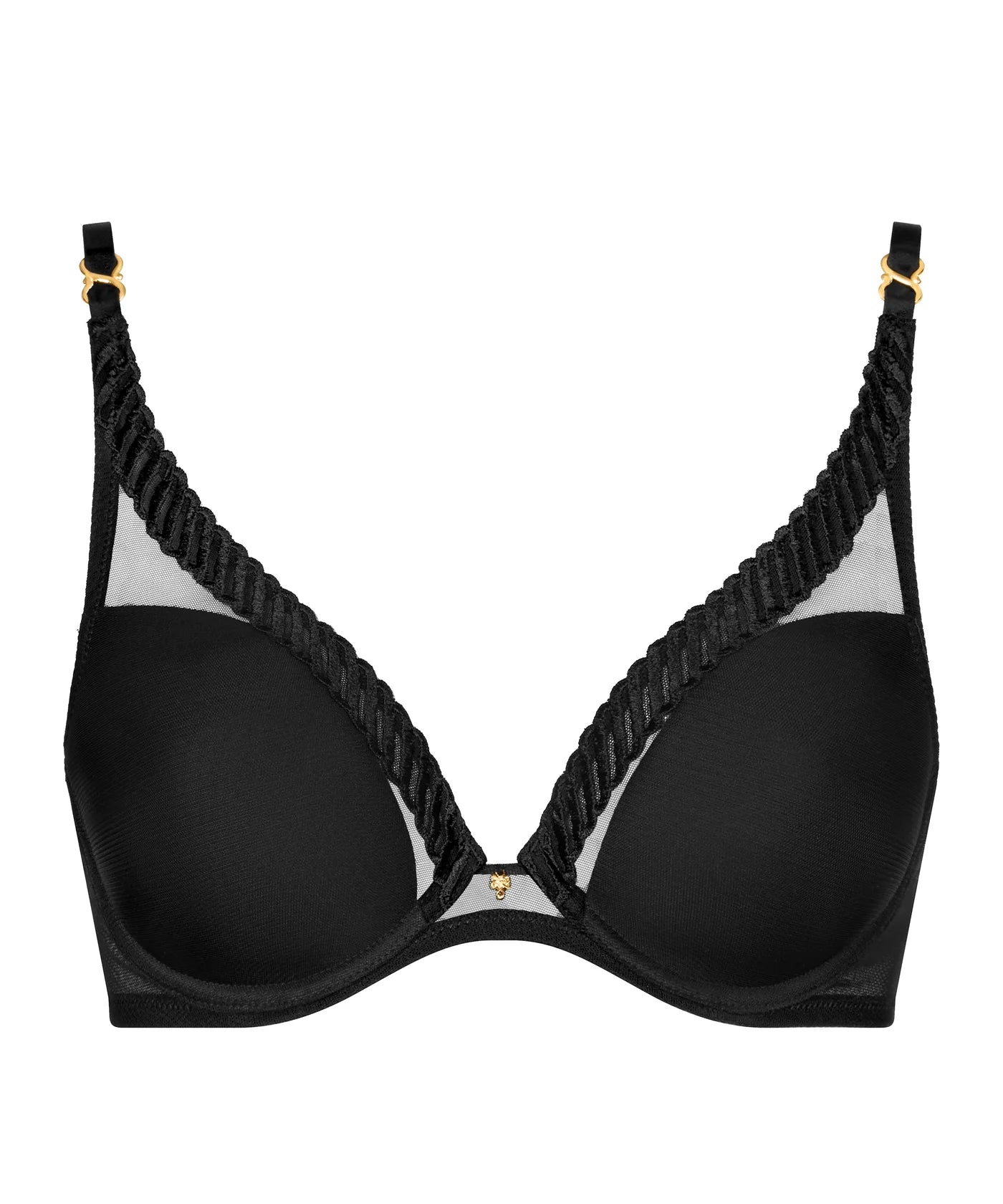 Aubade Sheer Emotion Triangle Bra Black