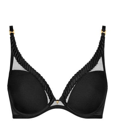 Aubade Sheer Emotion Triangle Bra Black