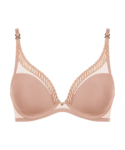 Aubade Sheer Emotion Triangle bra Sand