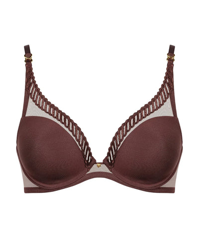 Aubade Sheer Emotion Triangle bra Sepia