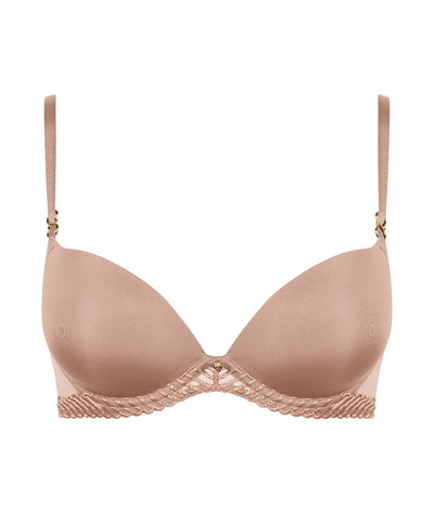 Aubade Sheer Emotion  Moulded push-up bra Sand