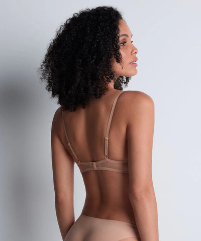 Aubade Sheer Emotion  Moulded push-up bra Sand