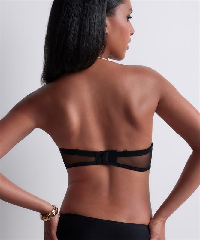 Aubade Sheer Emotion Bandeau Plunge Bra Black