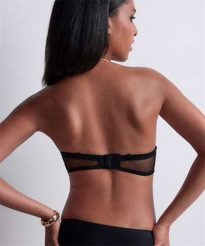 Aubade Sheer Emotion Bandeau Plunge Bra Black