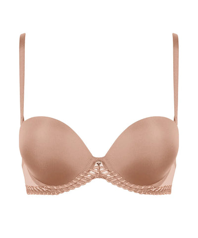 Aubade Sheer Emotion Bandeau Plunge Bra Sand