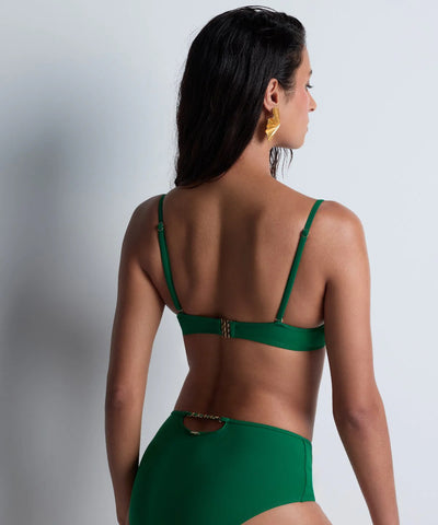 Aubade Sparkling Treasure High-waist brief Palm Green