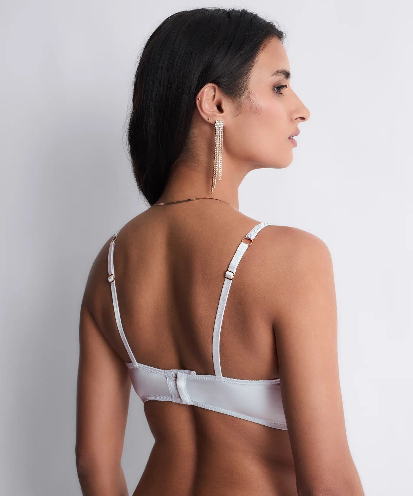 Aubade Satin Memories Bustier Artic Blue