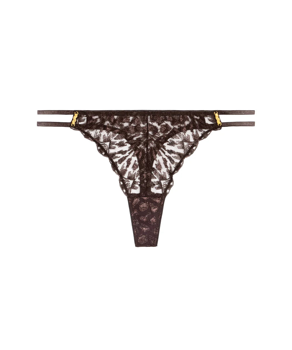 Aubade Crazy in Love Tanga Satin Brown