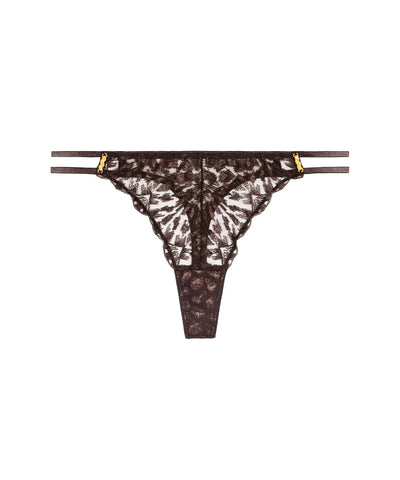 Aubade Crazy in Love Tanga Satin Brown