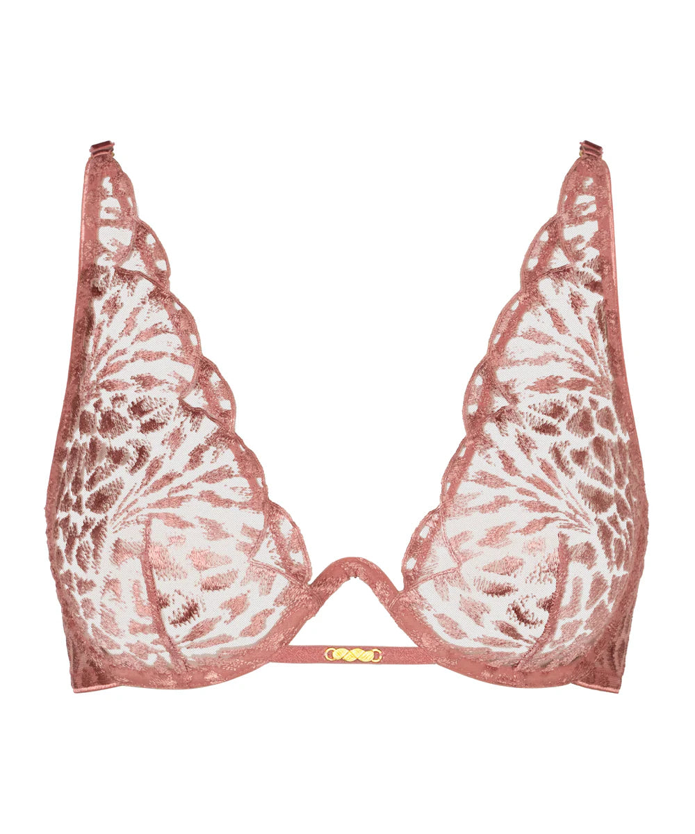 Aubade Crazy in Love Single-Wire Triangle Bra Warm Pink