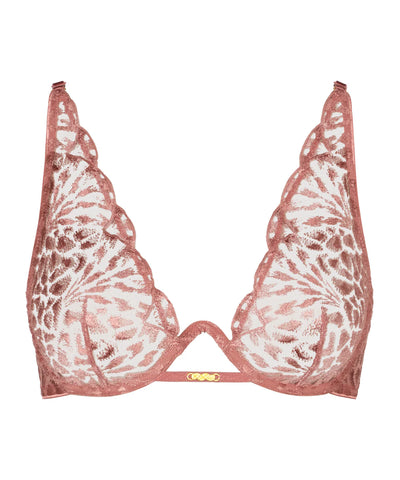 Aubade Crazy in Love Single-Wire Triangle Bra Warm Pink