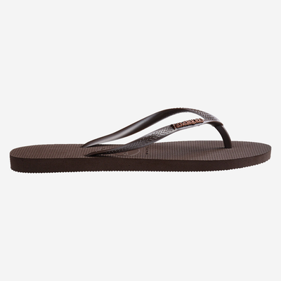 Havaianas Logo Metallic Dark Brown
