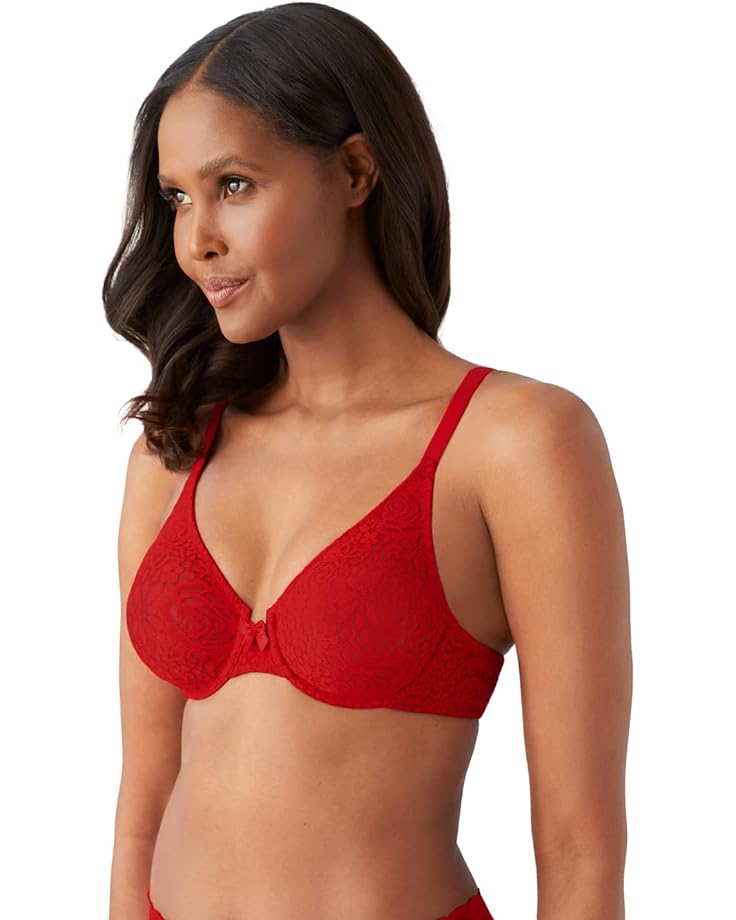 Wacoal Halo lace Underwired bra Red