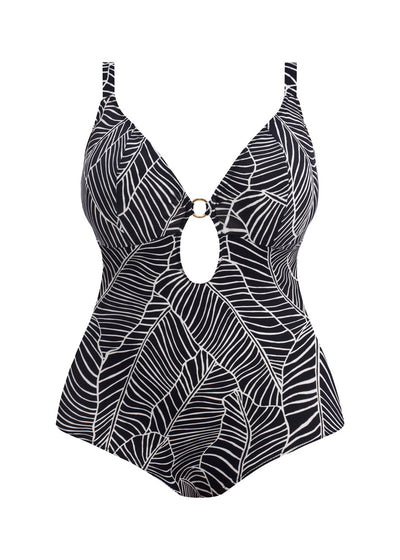 Elomi Swim Kata Beach Plunge Swimsuit Black