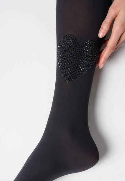 Oroblù Opaque Tights with Rhinestone Charm 50