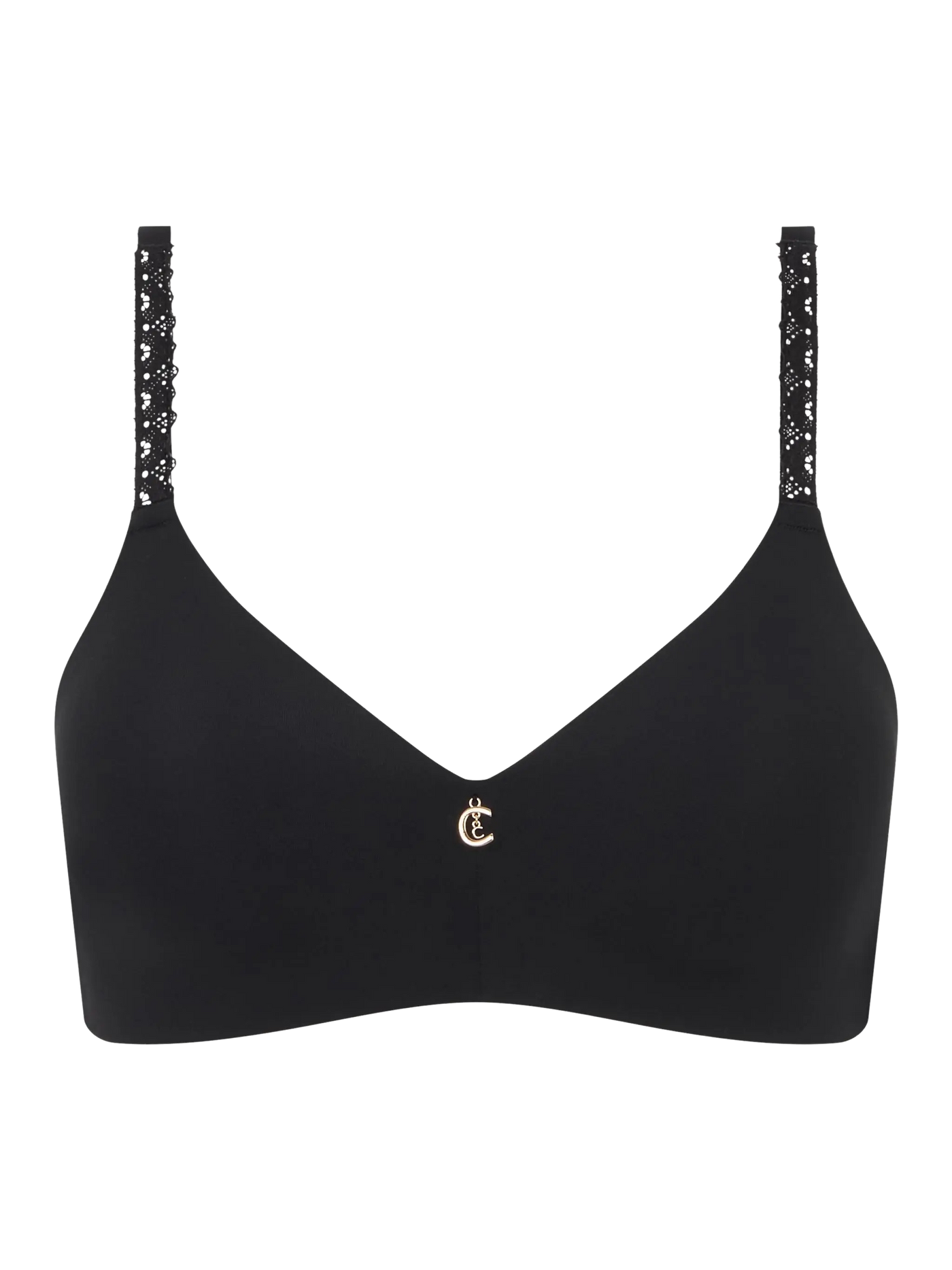 Chantelle Romance Wirefree Support T-shirt Bra Black