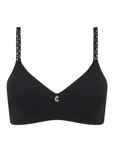 Chantelle Romance Wirefree Support T-shirt Bra Black