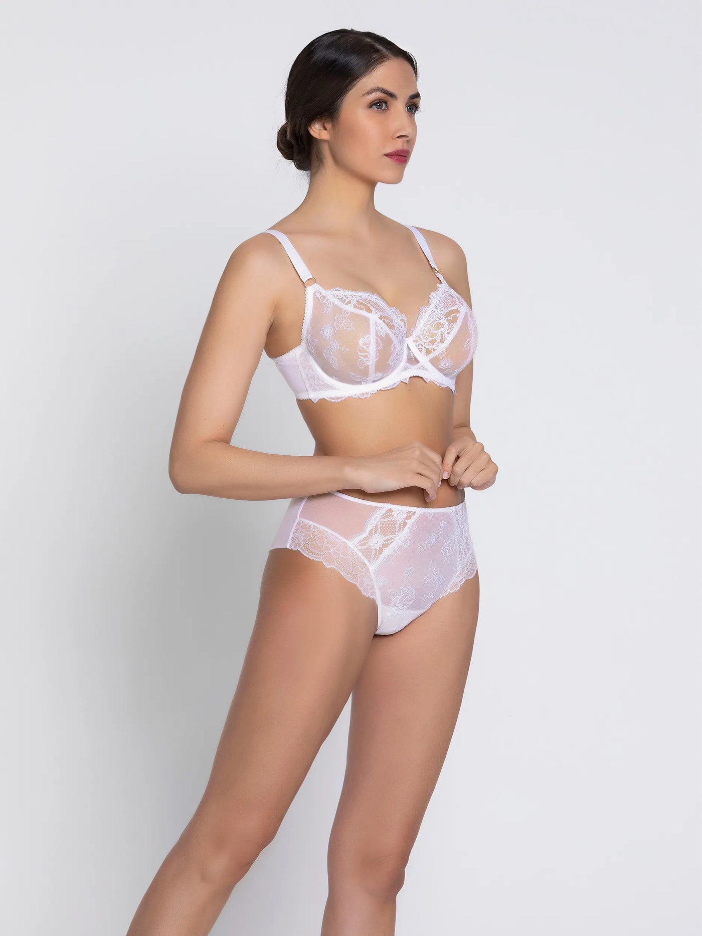 Lise Charmel Sublime en dantelle 3/4 Cup Balconette Blanc