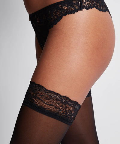 Aubade LES BAS D'AUBADE Stay up Stockings Black