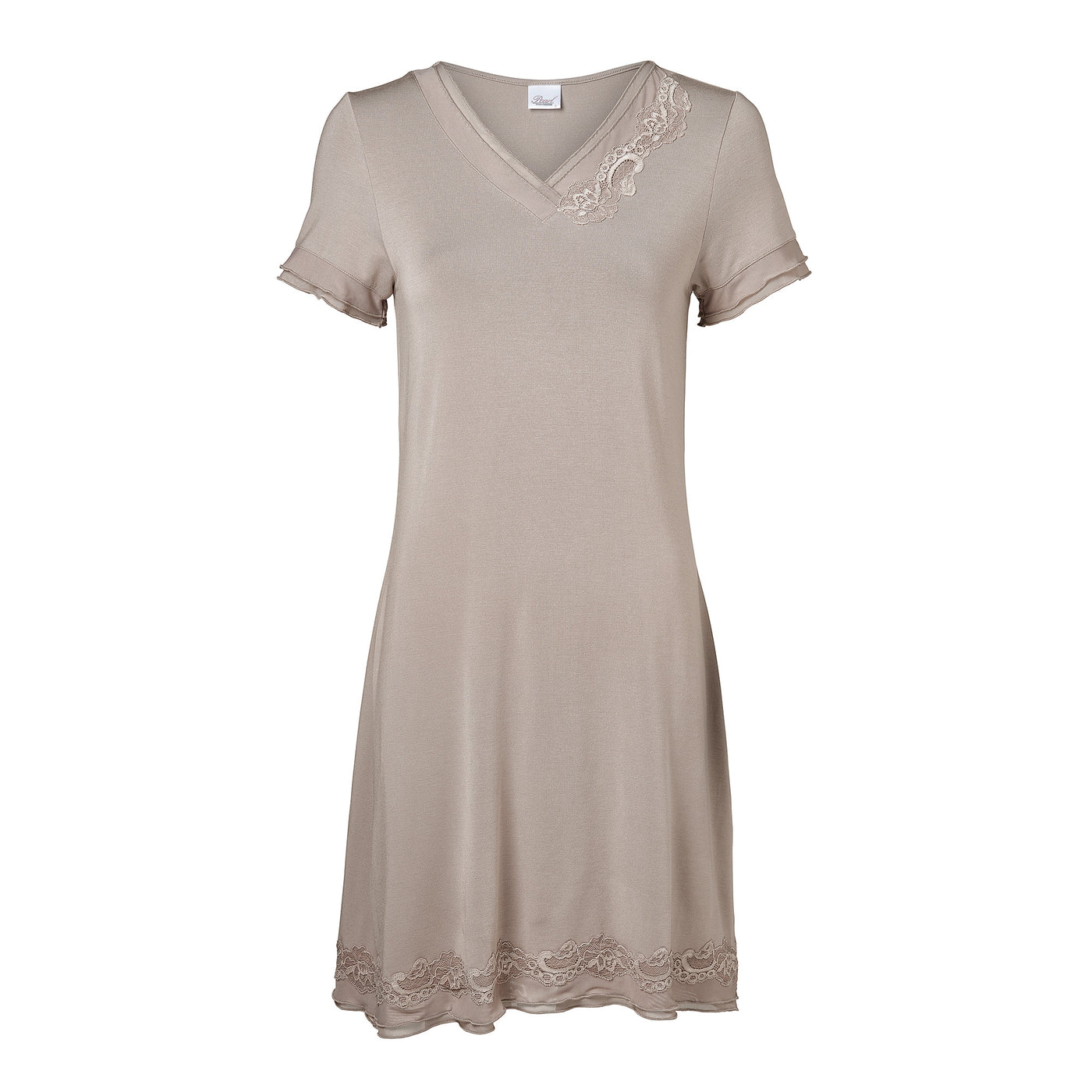 Pearl Design Stockholm Bella nattlinne med kort ärm Cashmere